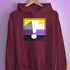 Nonbinary Pride Flag Exclamation Point Hoodie
